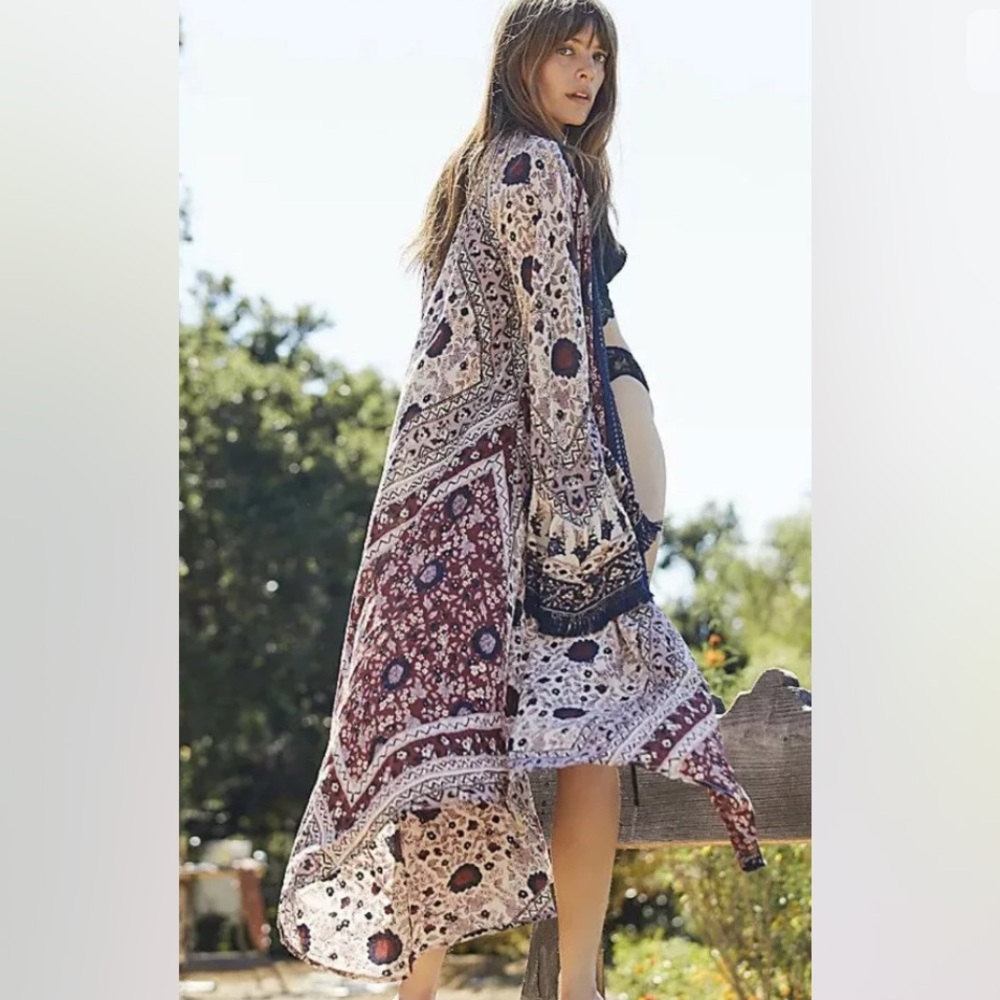New Free People Arabella Statement Duster Kimono